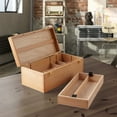 thumbnail image 6 of 7 Elements Wooden Art Supply Storage Organizer - Large Beechwood Artist Tool Box with Drawer, 6 of 6