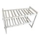thumbnail image 1 of Two layers Plastic Cutlery Sink Drain Rack Telescopic Stainless Steel Dish Drain Tray Holder White Retractable Rack Shelf for Kitchen, 1 of 4