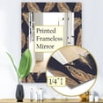 thumbnail image 4 of DESIGN ART Designart 'Feathers 17' Bohemian and Eclectic Mirror - Frameless Modern Printed Wall Mirror 27.6 in. wide x 39.4 in. high, 4 of 5