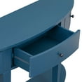 thumbnail image 4 of U-Style Curved Console Table with 3 Drawers 51.1“ Blue, 4 of 4