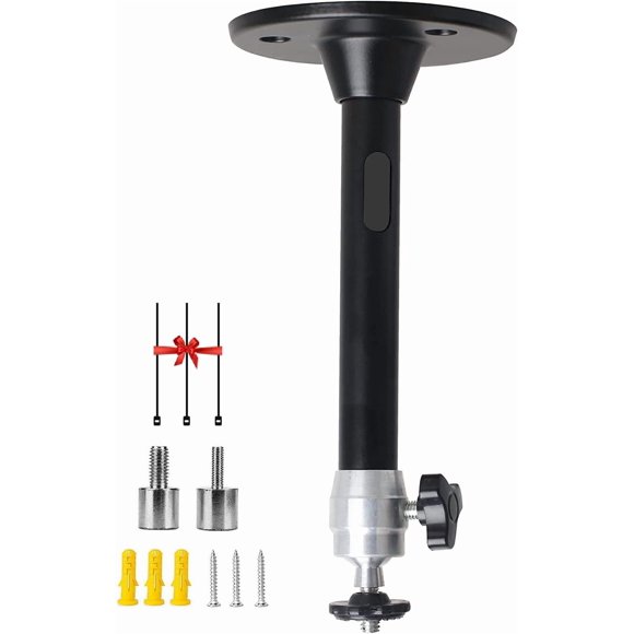 Soporte para proyector 2-Be-Best Mini para techo/pared con ajuste de 360°. Negro