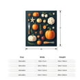 thumbnail image 5 of Cozy Autumn Flannel Blanket - Soft Warm and Durable with Pumpkin and Gourd Pattern for Sofa Travel Bed and Chair, 5 of 7
