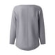 thumbnail image 3 of Top de mujer Gibobby suelto de Manga Larga Cuello redondo Forma de murciélago gris XL, 3 of 5