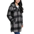 thumbnail image 3 of Weatherproof Women's Boucle Hooded Jacket, Black Plaid, Size M, 3 of 5