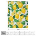 thumbnail image 4 of HENGT Lemon Fruit Leaves Blanket Gifts - Summer Country Spring Rustic Soft Throw for Women Kids Girls Adults Fuzzy Cozy Plush Couch Bedroom Living Room Decor Birthday Lightweight Blanket, 4 of 6