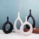 thumbnail image 5 of 2 Jarrones Huecos de Cerámica Nórdica, para , Cocina, Oficina, Decoración de Escritorio perfecl Jarrón de ceramica, 5 of 8