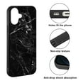 thumbnail image 2 of WIRESTER Shockproof Soft Rubber Cover Case for Apple iPhone 17 6.3" 2025, Cloudy Black Marble, 2 of 5