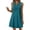 Navy, variant on Women's 2026 Summer Mini Dress Spring Casual V Neck Floral Embroidered Ruffle Sleeveless Shift Flowy Boho Dress Sundress Gold M