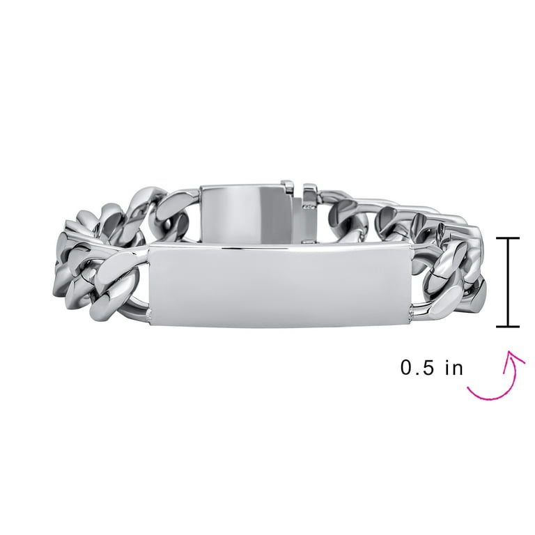MADE IN ITALY SILVER925 ID BRACELET/シルバー Solid 925 Sterling Silver Mens ID Bracelet **Many Designs to