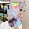 thumbnail image 1 of Para iPhone 14 13 12 11 Pro Max Mini XS X XR 7 8 Plus SE3 2020 Funda IMD Laser Bling Marble Funda transparente suave Funda Carcasa Coque Tan Jianjun unisex, 1 of 2