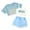 Light Blue, variant on Girls Outfits Set Girls Summer Outfits 3 Piece Set Casual Loose Fit Sleeveless Top Shorts Combo For Outdoor Activities Age 8 14 Comfortable Breathable Playwear Orange 7-8 Years