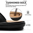 thumbnail image 5 of Ecetana Sandals for Women Flat Shoes Slip On Dressy Summer Comfortable Flower Slides Sandals, 5 of 7