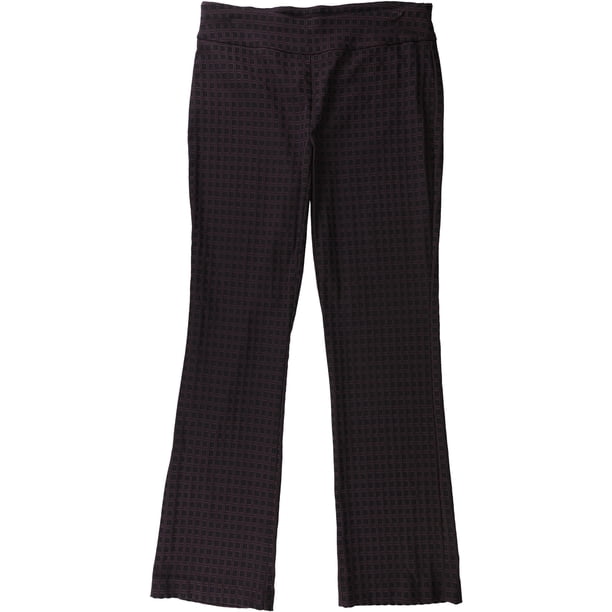 Pantalones casuales Alfani mujer Jacquard con Control de barriga púrpura 4 Regular