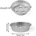 thumbnail image 3 of 30 Piezas Bandejas de Papel de Aluminio, Cuencos de Aluminio, Molde Desechable para Pasteles de Aluminio, para Fuego Abierto, Fuego de Carbón, Horno, Flor de Cerebro Asada, 9 Pulgadas, 3 of 5