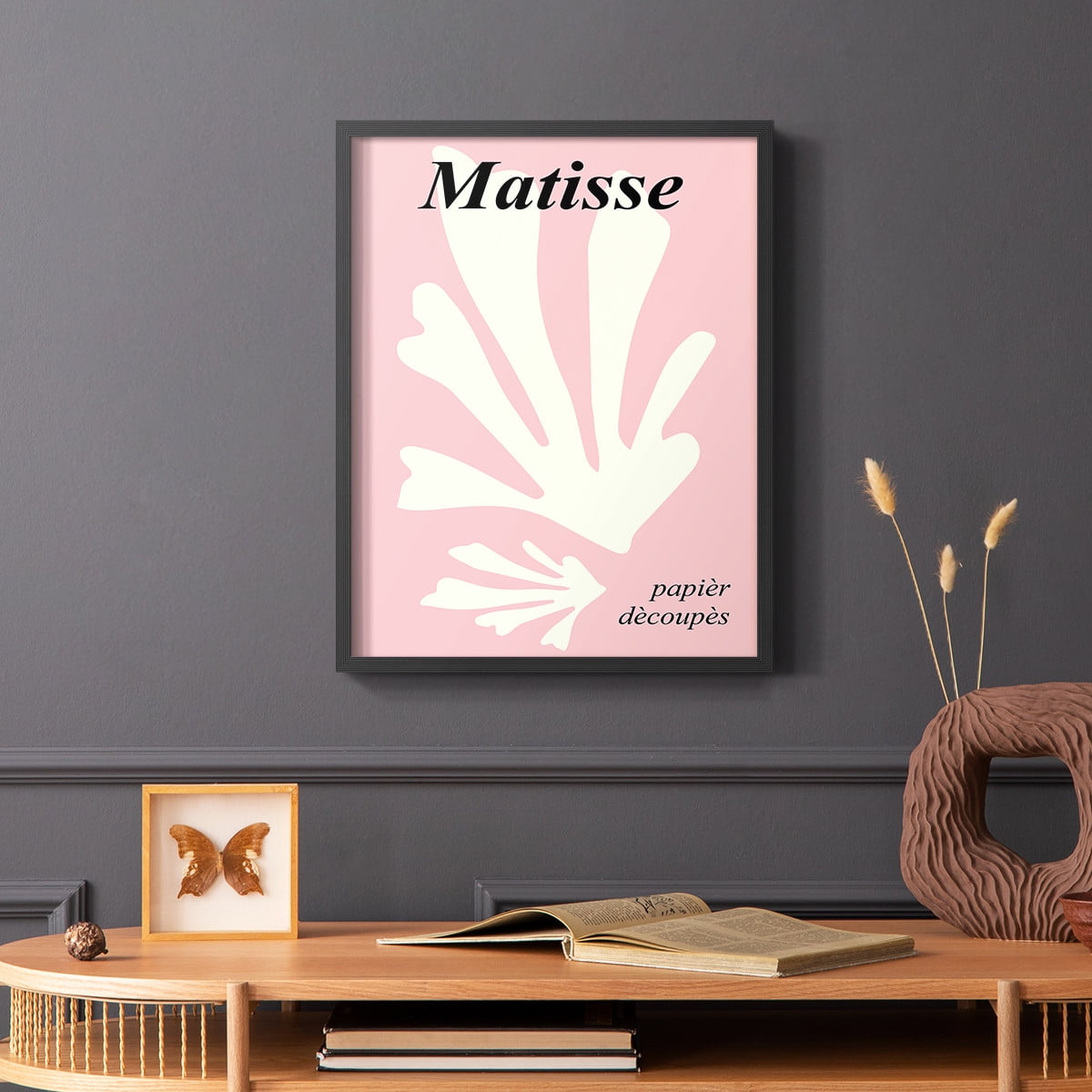 Matisse CCCLVI in Black Solid Wood 11 x 14 Framed Print