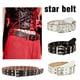 thumbnail image 3 of Wartleves Cinturón de PU hueco con forma de estrella estilo punk, para jeans Hot P3, 3 of 6