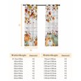 thumbnail image 6 of Green Orange Fall Blackout Curtains for Bedroom/Living Room, Thermal Insulated Kitchen Curtains, Thanksgiving Pumpkins Maple Leaf Vintage Grommet Darkening Window Treatment Drapes 42"x63"x2, 6 of 6