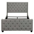 thumbnail image 3 of Upholstered Bed, Full bed, Light Grey/Black, 3 of 3