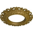 thumbnail image 3 of Ekena Millwork 13 1/4"OD x 6 5/8"ID x 1 1/8"P Orrington Ceiling Medallion (Fits Canopies up to 6 5/8"), Hand-Painted Gold, 3 of 5