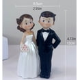 thumbnail image 3 of Toystoory Cásate con muñeca estilo europeo dibujos animados amor romántico boda muñecas pastel Topper hermosa pareja decoraciones Día de San Valentín Artesanía Toystoory HA072010-00, 3 of 6
