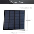 thumbnail image 2 of HUGFEGWE 12V 3W Polycrystalline Mini Solar Panel Module DIY for Light Toys Charger 145x145mm 1Pcs CJB91-112497, 2 of 7