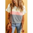 thumbnail image 5 of Plusashion Vibrant Color Block Ribbed Tee - Chic & Cozy Fit!, 5 of 8