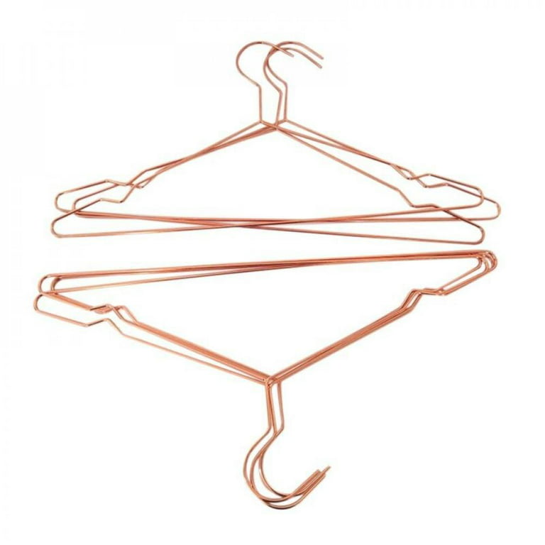 Metal Wire Hanger  Strong Gold Coat Clothes Steel Water Proof Heavy Duty  Space Saving Wardrobe Hangers. – Goal Winners