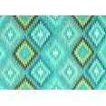 thumbnail image 1 of Ahgly Company Machine Washable Indoor Rectangle Southwestern Turquoise Blue Country Area Rugs, 2' x 4', 1 of 4