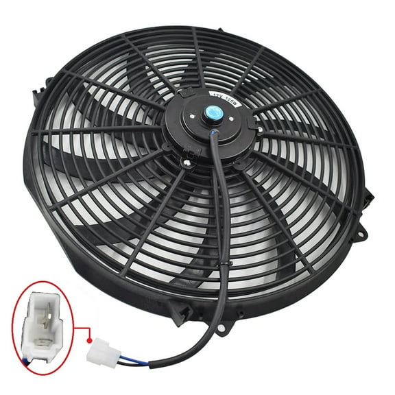 Universal Radiator Cooling Fan Assembly, 16in, 12V, 3000 CFM