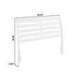 thumbnail image 2 of Solid Wood Headboard - French Country Style Bed Frame with USB Charger - White Finish, 2 of 6