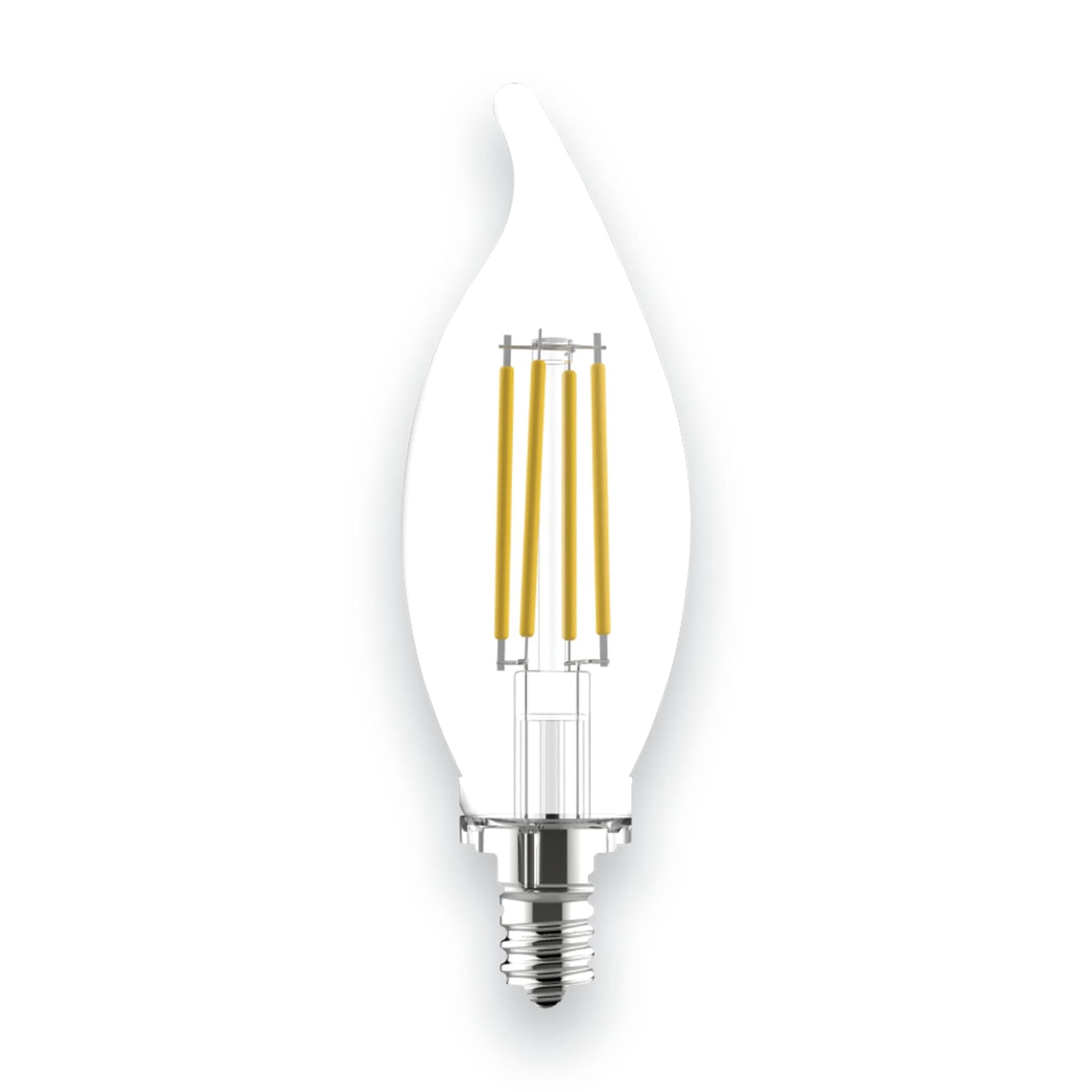 GE LED Light Bulbs, 60 Watt Replacement, Daylight, CA11 Decorative Candle Bulbs, 12pk