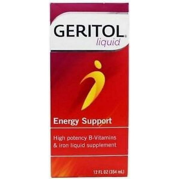 Geritol LIQUID High Potency Vitamin & Iron Supplement 12oz
