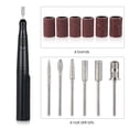 thumbnail image 4 of Amoladora de uñas eléctrica Kit de pulido de taladro de uñas eléctrico 35000 RPM Taladro de uñas Máquina de pedicura de manicura recargable con 6 brocas y bandas de lijado para uso en salón en el hoga, 4 of 7