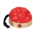 thumbnail image 2 of Sombrero oriental chino, juego de rol, sombrero de emperador para carnaval, cosplay, espectáculo de disfraces Rojo 54cm, 2 of 8