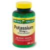 Spring Valley Potassium Caplets, 99 mg, 250 Ct