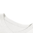 thumbnail image 4 of TODOZO T Shirts for Women Casual Lightweight Soft Basic Tees 92% Cotton Blue Regular Shoulder Short Sleeve T Shirt for Women Summer Slimming and Fashionable with Pleats Waist Cinching Short Body., 4 of 6