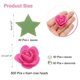 thumbnail image 2 of Uxcell 500pcs Cabezas de Rosa de Espuma 1.4" Flores Artificiales a Granel Sin Tallo con Hojas Perlas Diamantes para Manualidades DIY, Rojo Rosa, 2 of 5
