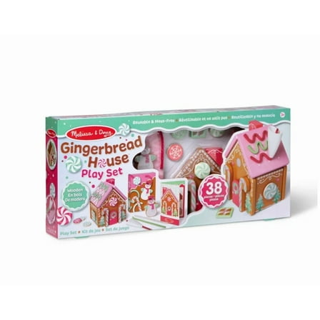 PINK Melissa and Doug Wooden Gingerbread Playset