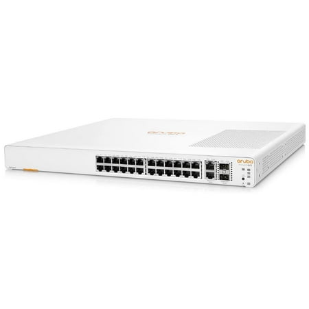 UPC: 0190017520339 | Aruba Instant On 1960 24-Port Gb Smart-Managed Layer 2+ Ethernet Switch | 24x 1G  2X 10GBase-T + 2X SFP+ Uplink Ports | Stackable | US Cord (JL806A#ABA)