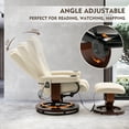 thumbnail image 4 of AVAWING 8 Point Vibration Massage Recliner Chair, 360° Swivel Chair with Ottoman, Indoor, Beige, 4 of 8