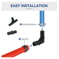 thumbnail image 4 of 3/4" PEX PPSU Barb Crimp Fittings Combo with Elbow (5 PCS) + Tee (5 PCS) + Coupling (5 PCS),3/4 inch PEX Fitting for PEX Pipe Plumbing Project(15Pack, F2159), 4 of 6