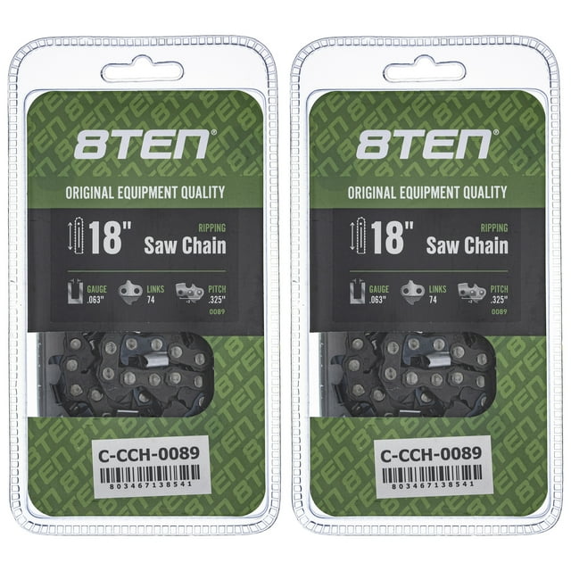 Chaîne de Tronçonneuse Déchirable 18 Pouces.063.325 74DL pour Stihl MS260 MS390 MS360 Lot de 2 810-CCC2201H
