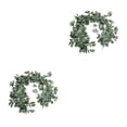 thumbnail image 2 of Inteprter Plantas artificiales de larga duración para decoración realista, flores y plantas de imitación, elegante, grueso, verde crema verde crema espesa 2Conjunto, 2 of 6