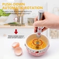 thumbnail image 2 of Batidor de huevos de acero inoxidable, batidor de huevos, batidor de huevos semiautomático giratorio, le permite revolver fácilmente sin sentirse cansado, utilizado para hacer crema, 2 of 5