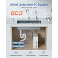thumbnail image 3 of 600 GPD Reverse Osmosis Water Filter System, 8-Stage Tankless Under Sink RO System, High Efficiency, Space Saving, Pure Wate, 3 of 11
