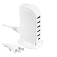 thumbnail image 4 of 6 Port USB Desktop Fast USB Charger High Speed 40W Multi Port USB Charger PD 20W USB C Charger Mobile Phone Charging Station ,Multi-Port, 4 of 4