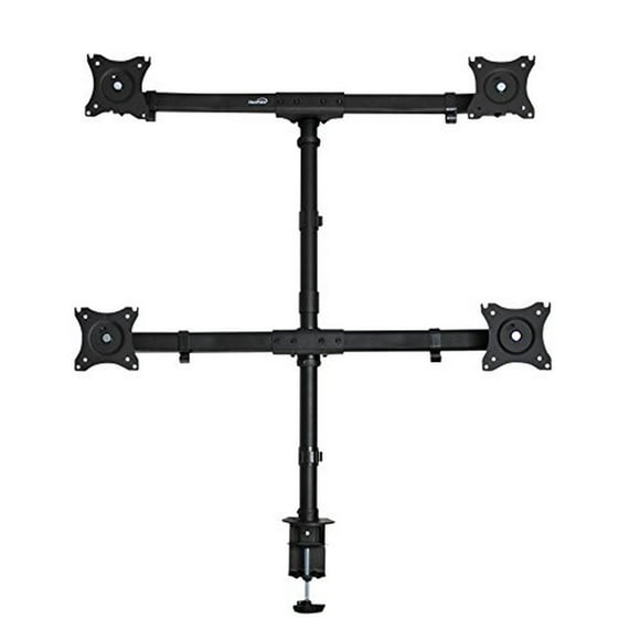 QuadFlex Adjustable Curved Monitor Mount for Four 27-Inch Displays