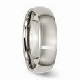thumbnail image 4 of Solid Titanium 6mm Matte Brushed Finish Plain Classic Wedding Band Ring Comfort-Fit Size 6.5, 4 of 7