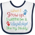 thumbnail image 3 of Inktastic Volleyball Player Like Daddy Boys or Girls Baby Bib, 3 of 4