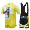 thumbnail image 2 of Summer Men's Cycling jersey Wear Strap Suit Set Ropa with Gel Pad MTB Bicycle, 2 of 5